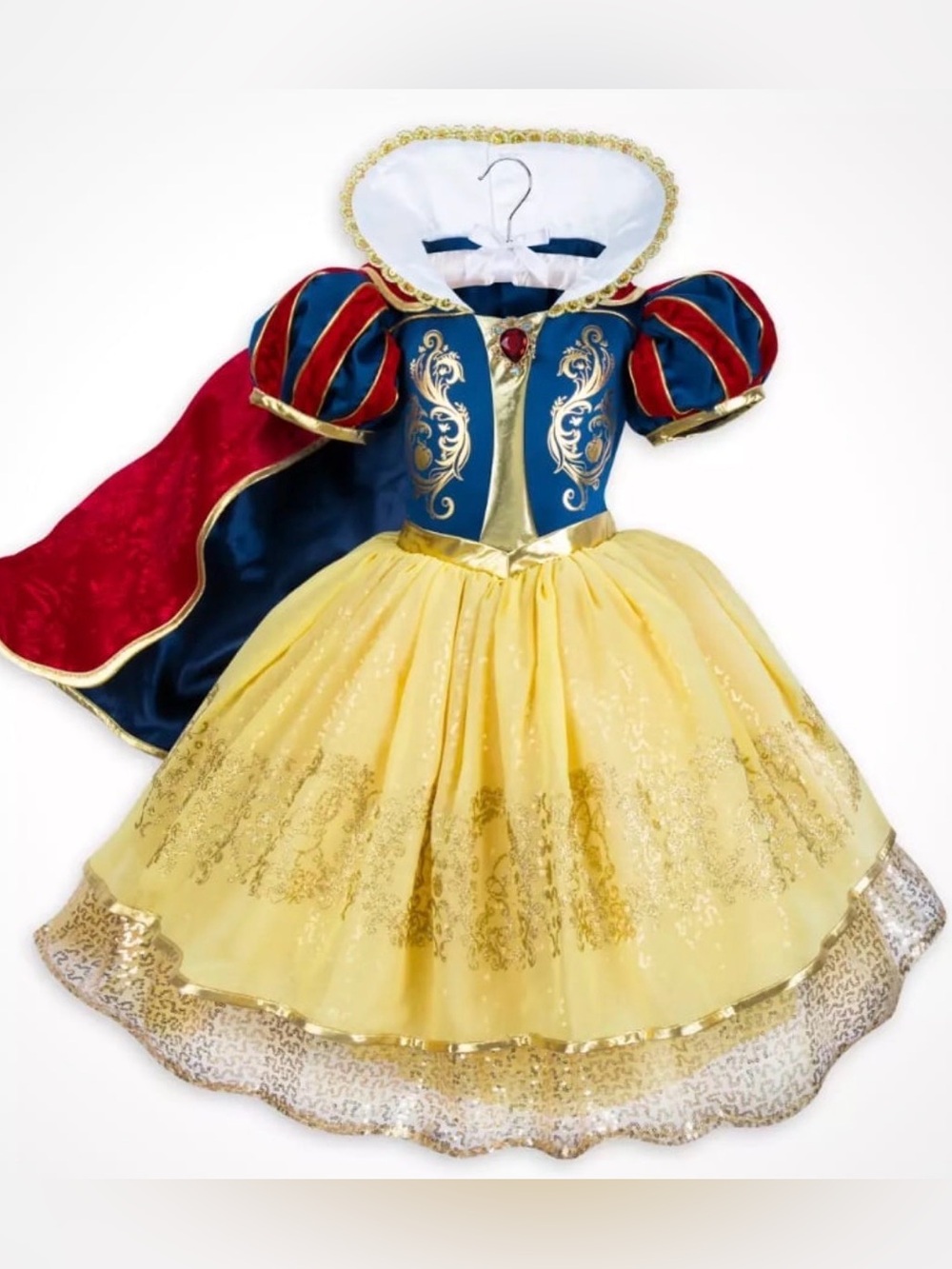 NWT Disney Parks Snow White Deluxe Designer Costume Dress Halloween Child’s 7/8